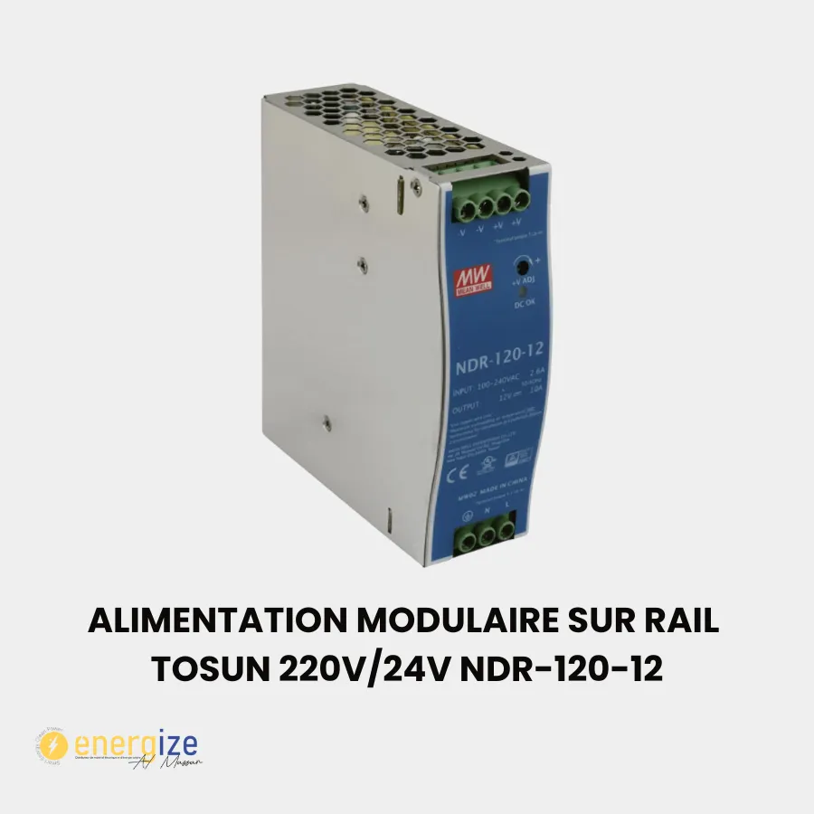Alimentation Modulaire Sur Rail TOSUN 220V/12V NDR-120-12