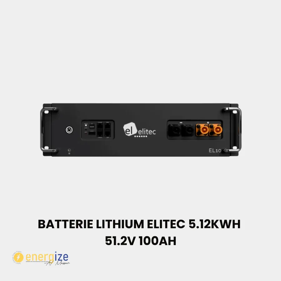 Batterie lithium 5.12kwh 51.2V 100Ah ELETIC 