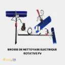 Brosse electrique pour nettoyage  des panneaux solaires 7 metres