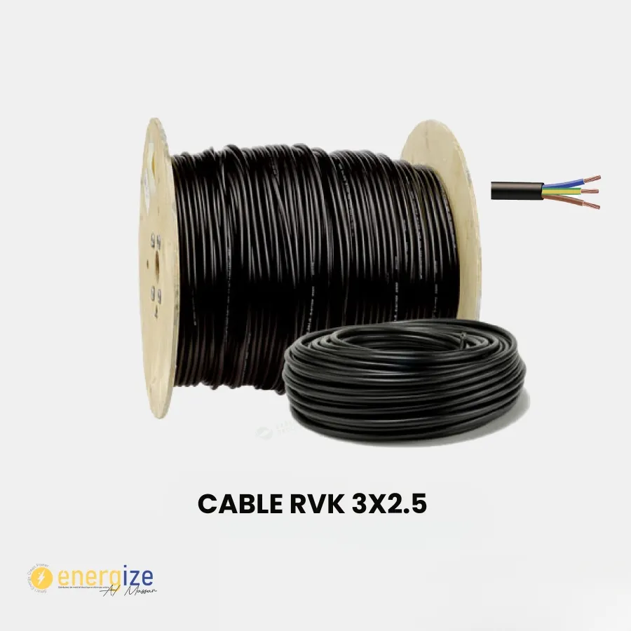 [700213002-5] Cable rvk 3X2.5 noir unal cable/kablo