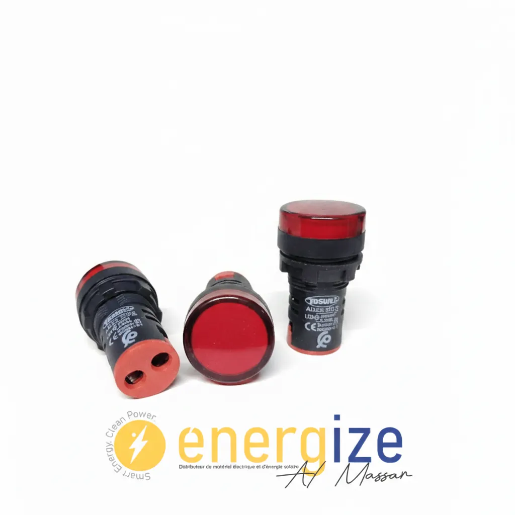 [90020220R] Voyant led rouge TOSUN 220V AD22-22DS