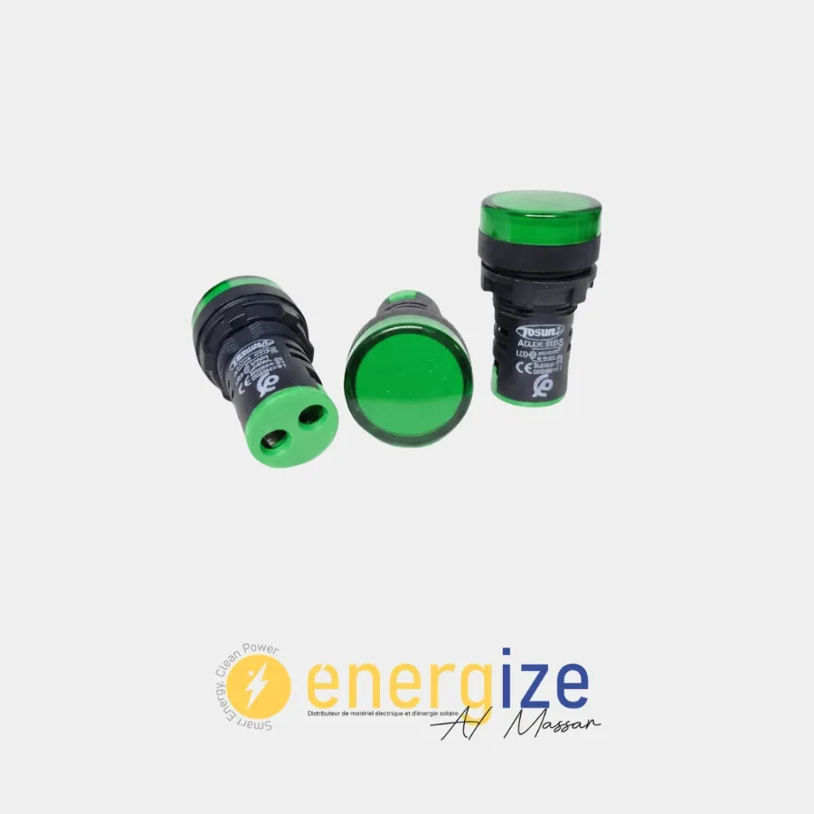[90020220V] Voyant led vert Tosun 220v ad22-22ds