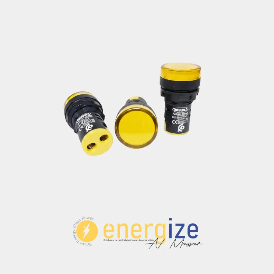 Voyant led jaune TOSUN 24V AD22-22DS