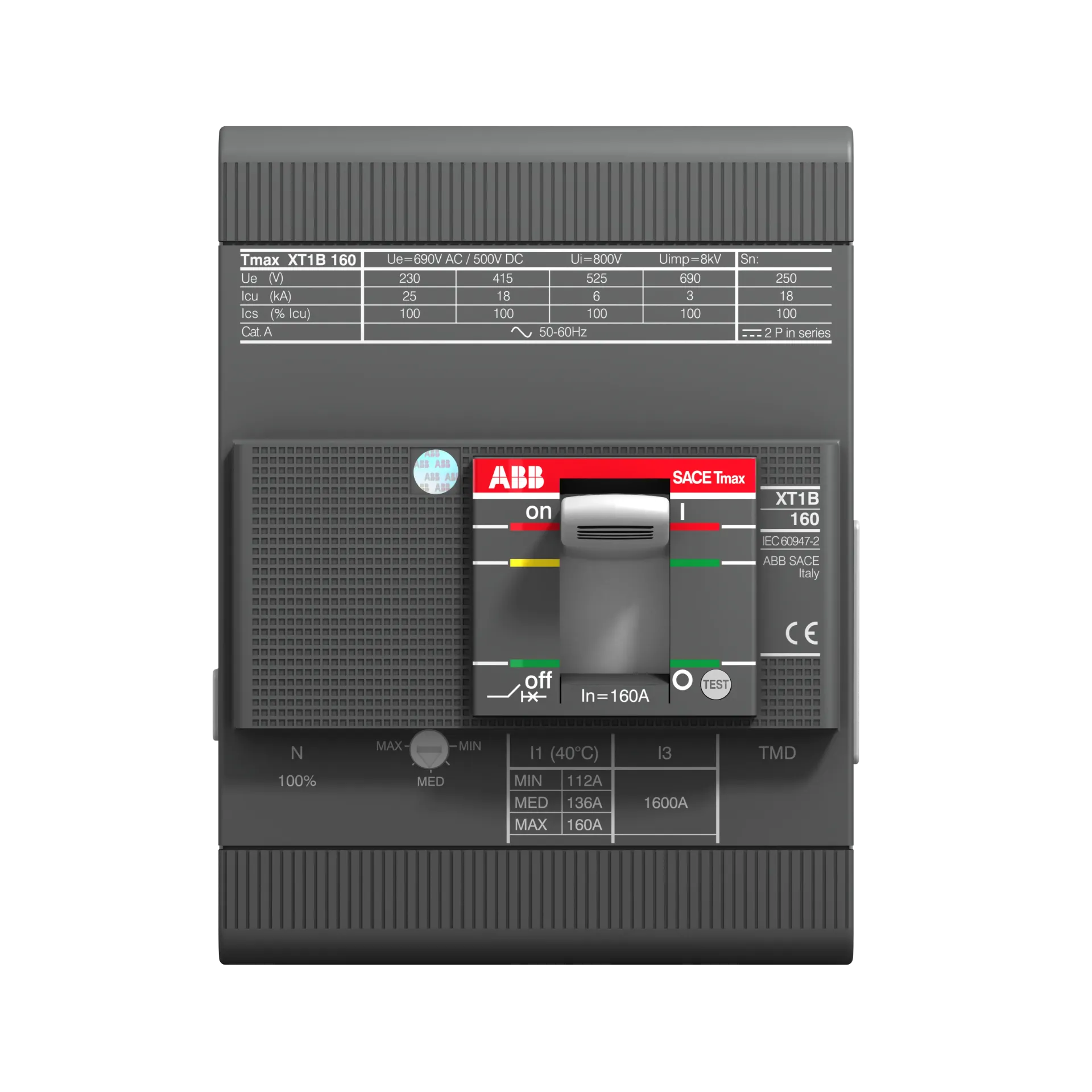 Disjoncteur ABB compact XT1B 160 TMD 