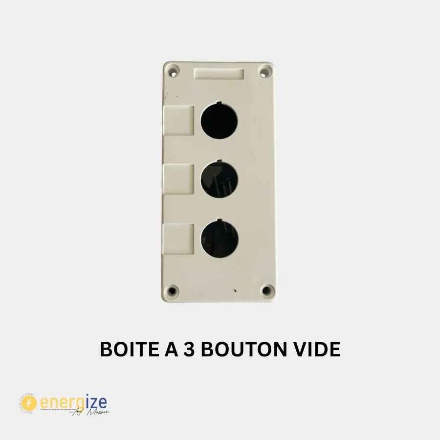 Boite a 3 bouton vide