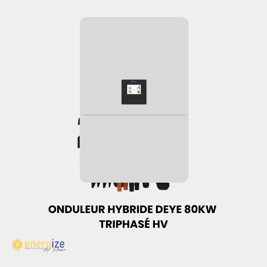 [SUN-80K-SG02HP3 -EU-EM6] Onduleur Hybride Deye 80KW Triphasé HV