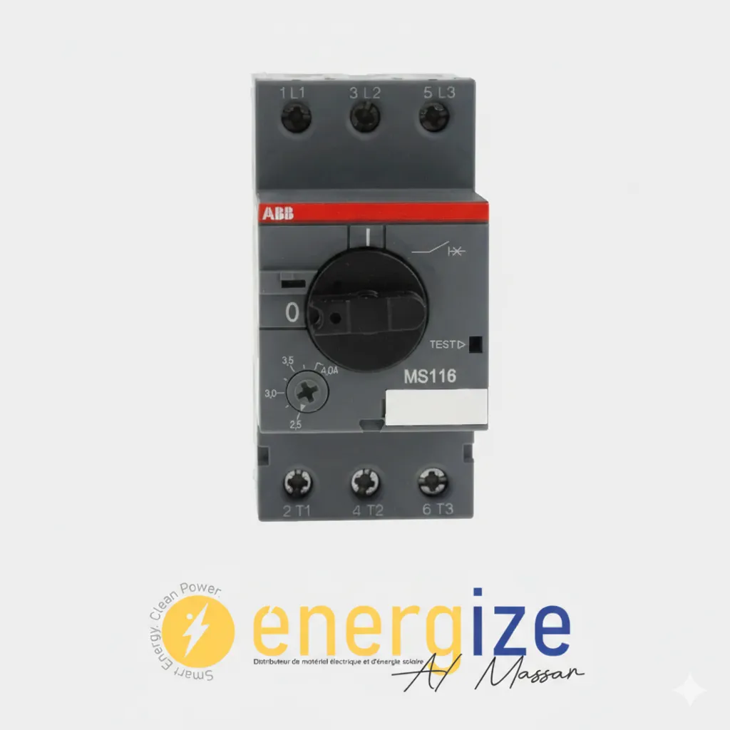 Disjoncteur moteur 6.3-10A Abb ms116-10