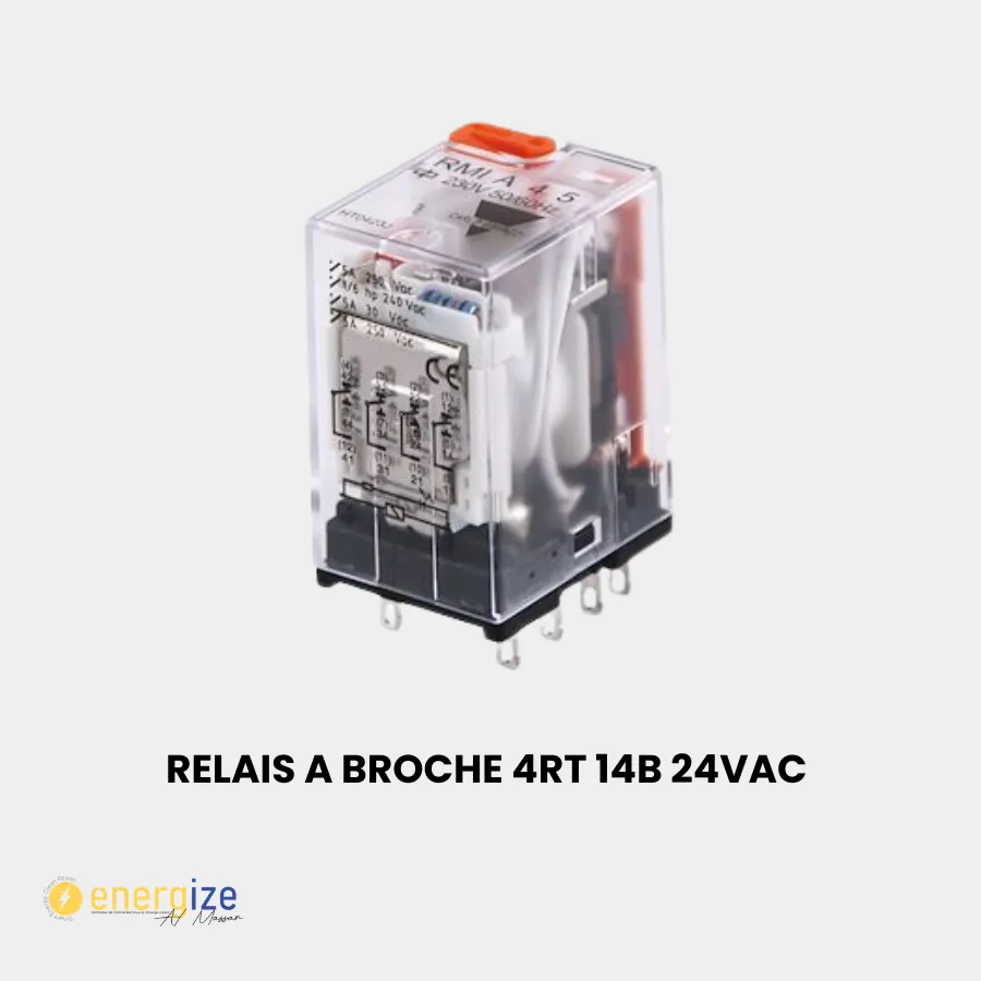 Relais a broche 4RT 14B 24VAC 