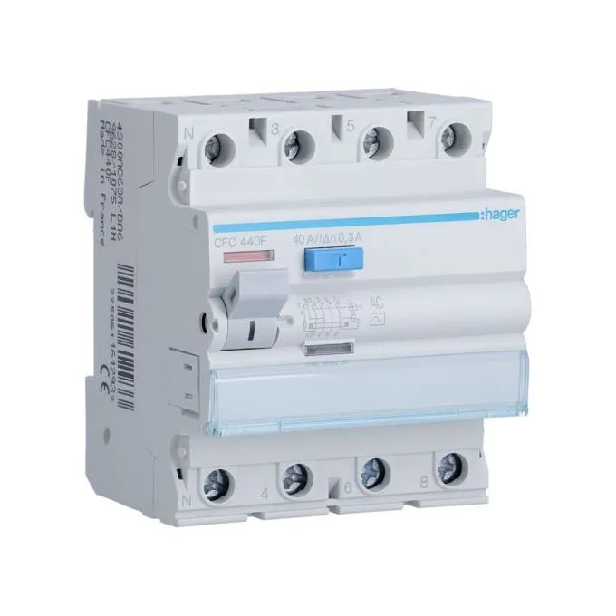 Interepteur differentiel HAGER 4x40A CFC440